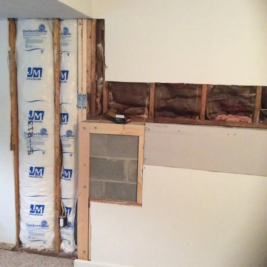 Wall insulation replacement during Structural Drying in Newport